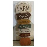 DECOR SIGN-"AUTUMN/FALL"/APPROX. 30" TALL