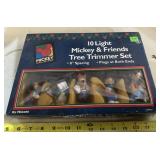(10-LIGHT) "MICKEY & FRIENDS" TREE TRIMMER SET-IOB