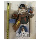 WOODEN WINTER DECOR-APPROX. 16" TALL