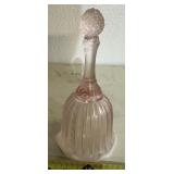 COLLECTIBLE GLASS BELL-"PINK OPALESCENT"