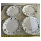 (4)CORELLE 10" DINNER PLATES-LIGHTHOUSE DESIGN