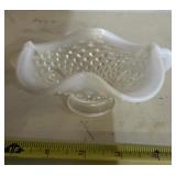 VINTAGE HOBNAIL/OPALESCENT DISH-APPROX. 4-5"
