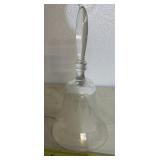 COLLECTIBLE GLASS BELL-"ETHCED CASTLE DESIGN"/NO