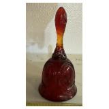 COLLECTIBLE GLASS BELL-RED