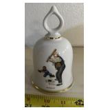 "NORMAN ROCKWELL" COLLECTOR BELL-"BATTER UP"/"THE