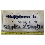 METAL NOVELTY LICENSE PLATE