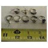 (8)LADIES RINGS-ASSORTED