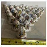 (SET OF 37) "DISNY/GROLIER" COLLECTIBLE BELLS-