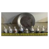 COLLECTIBLE SOUVENIOR BELLS W/TRAY-ASSORTED