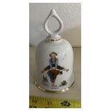 "NORMAN ROCKWELL" COLLECTOR BELL-"LEAPFROG"/SMALL