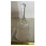 COLLECTIBLE GLASS BELL-"FROSTED CLEAR"