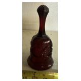 COLLECTIBLE GLASS BELL-"RUBY RED"