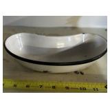 ENAMELWARE MEDICAL BED DISH