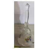 COLLECTOBLE GLASS BELL-24% LEAD CRYSTAL/CAROUSEL