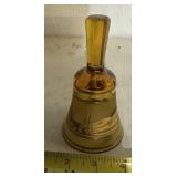 COLLECTIBLE GLASS BELL-"AMBER"