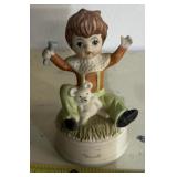 MUSICAL SHELF SETTER-"CHILD W/BEAR"