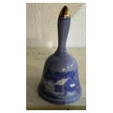 "CURRIER & IVES" COLLECTOR BELL-CABIN SCENE