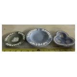 (3)WEDGEWOOD/ENGLAND ASHTRAYS-ASSORTED