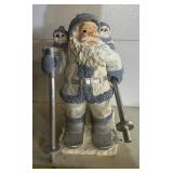 CHRISTMAS DECOR-"SANTA" SNOW SKING/APPROX. 17"
