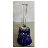 COLLECTIBLE GLASS BELL-"BLUE & CLEAR"