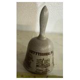 COLLECTIBLE SOUVENIOR BELL-"GETTYSBURG, PA."/STONE