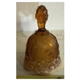 COLLECTOR GLASS BELL-"OPALESCENT/AMBER