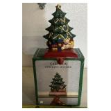 CHRISTMAS STOCKING SHELF HOOK-"TREE"/NIB