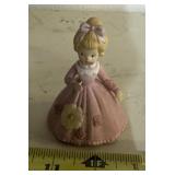 COLLECTIBLE BELL-"LADY IN PINK DRESS"