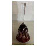 COLLECTIBLE GLASS BELL-"HUNGARY"/24% LEAD CRYSTAL