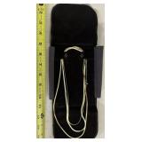 LADIES JEWELRY RELATED CHAINS W/HOLDER-BLACK