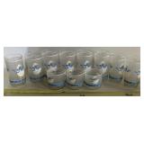 GLASSWARE DRINKING GLASSES-"GEESE" DESIGN