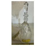 VINTAGE GLASS BELL-"24% LEAD CRYSTAL"/MADE IN