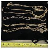 LADIES JEWELRY RELATED CHAINS W/HOLDER-BLACK