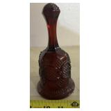 COLLECTOR BELL-"RUBY RED/CAPE COD DESIGN"