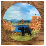 9" PAINTED SAW BLADE-BEAR DESIGN