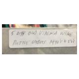 (5) "DIFFERENT" VINTAGE WINE  BOTTLE LABELS-