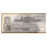 VINTAGE BANK CHECK-DATED "1919"/"THE FIRST