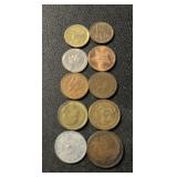 (BAG OF 10) "DIFFERNET" ***FOREIGN*** COINS