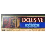 (10 COUNT) VINTAGE CRATE LABEL-EXCLUSIVE/MALAGAS