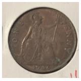 1934 "LAGE" ***BRITISH*** ONE PENNY