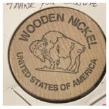 "THANK YOU" ***WOODEN NICKEL***