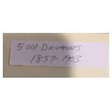 (5) "DIFFERENT" VINTAGE DOCUMENTS-"1837-1903"