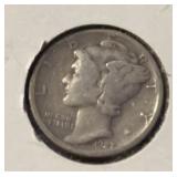 1927-S MERCURY HEAD DIME (90% SILVER) (GOOD)