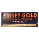 (26 COUNT) VINTAGE CRATE LABEL-CRISPY GOLD/