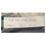 (5) "DIFFERENT" VINTAGE WINE BOTTLE LABELS-