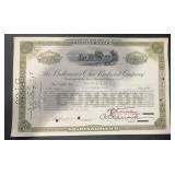 VINTAGE RAILROAD STOCK CERTIFICATE-"THE BALTIMORE