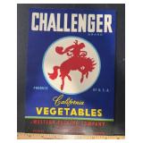 (15 COUNT) VINTAGE CRATE LABEL-CHALLENGER/