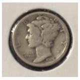 1926 MERURY HEAD DIME (90% SILVER) (GOOD)