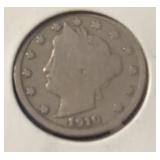 1910 LIBERTY V-NICKEL (GOOD-+)