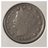 1902 LIBERTY V-NICKEL (GOOD)